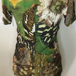 Alexandra McQueen Dress, Nature Print